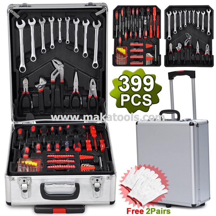 399pcs Tool Set Mechanics Toolbox Trolley (MK1638)