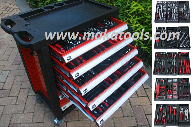 Tool trolley with tools (mk1617)