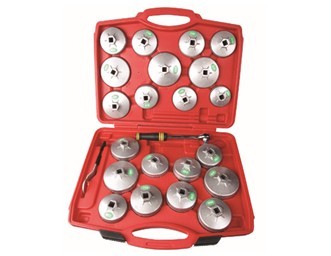 23pcs Aluminum cup type Oil Filter Wrench Set