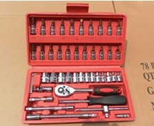 46pc Bid and Socket Set Auto Mechanic Tools (MK0502)